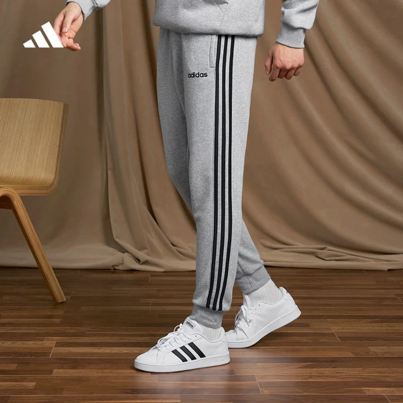 阿迪达斯官方 加绒保暖锥形束脚运动裤男款轻运动 adidas FI0823