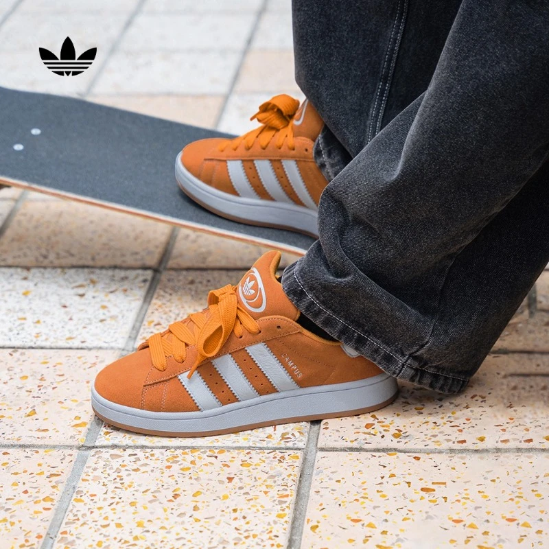 「面包鞋」阿迪达斯三叶草 男女款经典滑板鞋 CAMPUS 00s ID1436