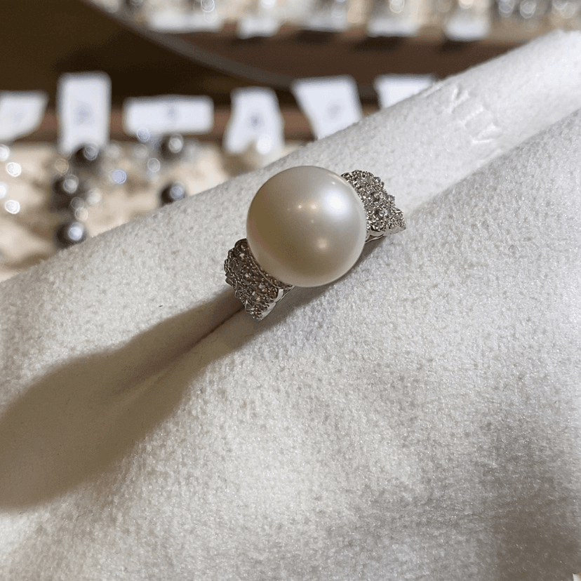 【闪购商品】淡水珍珠戒指银S925镶嵌