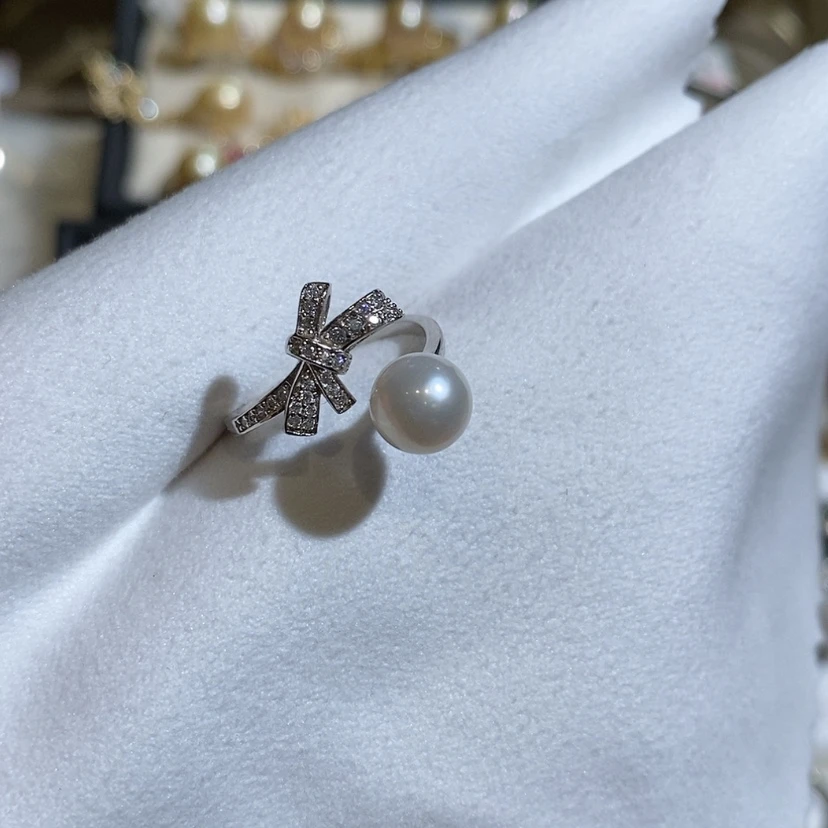 【闪购商品】淡水珍珠戒指银S925镶嵌