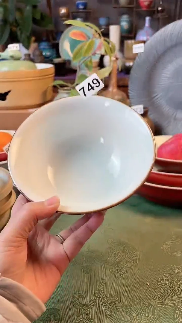 【闪购商品】陶瓷碗6寸雕刻碗749