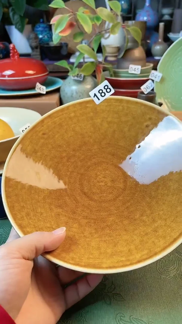 【闪购商品】陶瓷碗9寸浅斗盘188