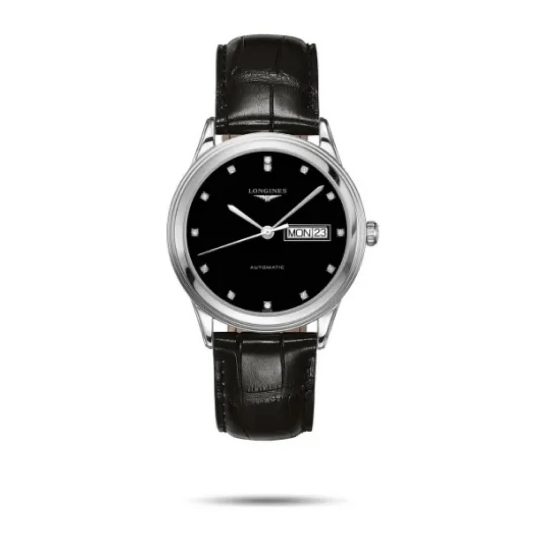 99新 Longines/浪琴 军旗男表/表径38.5/钻刻/公价17300
