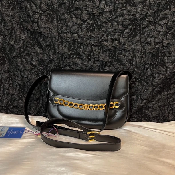 95新 Celine/思琳 思琳黑金单肩斜挎包