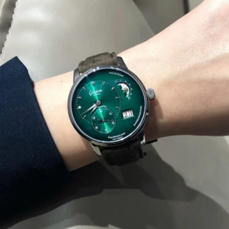 99新 Glashutte/格拉苏蒂 格拉苏蒂/偏心月相/男士/22年全套/40mm