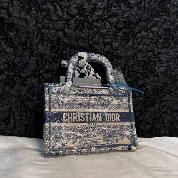 全新未使用 DIOR/迪奥 大喜/迪奥迷你托特手提包