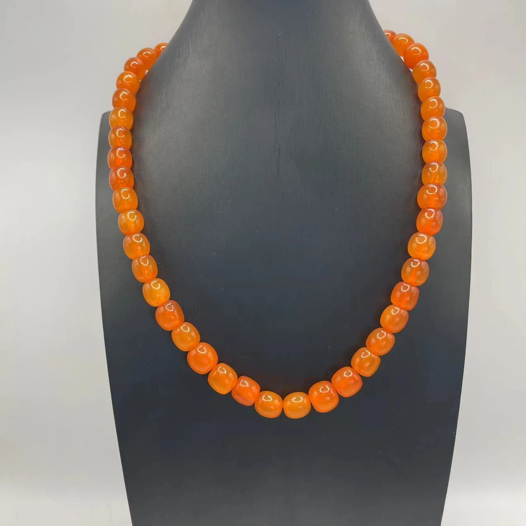 4号 D7甲甲黄色10mm项链