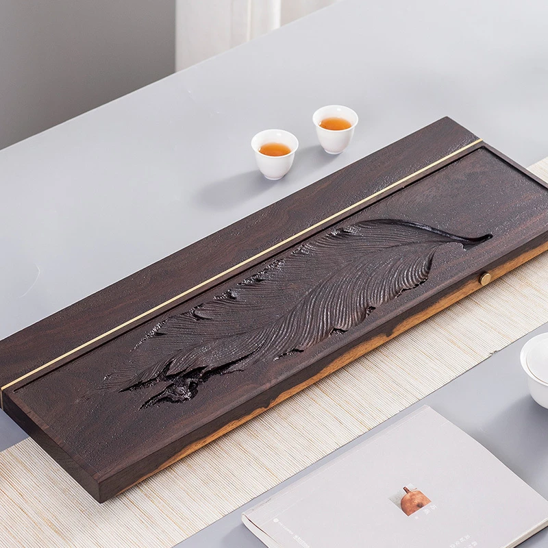 丰众实木茶盘干泡小茶台家用办公功夫茶具盘中式简约小号木茶托