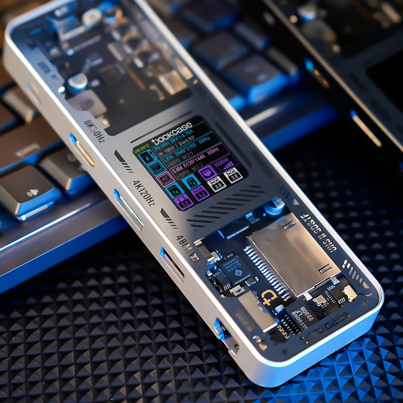 DOCKCASE多凯斯typec扩展坞双HDMI超清8K投屏10Gbps传输mac转换器