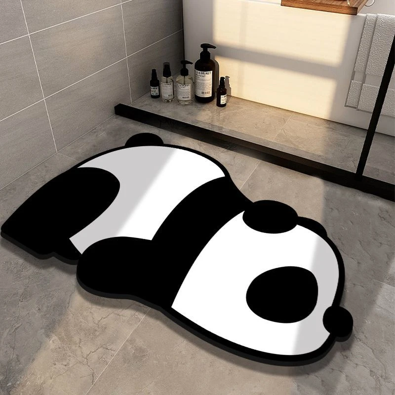 软硅藻泥卡通可爱动漫地垫家用浴室防滑垫卫生间厕所门口吸水脚垫