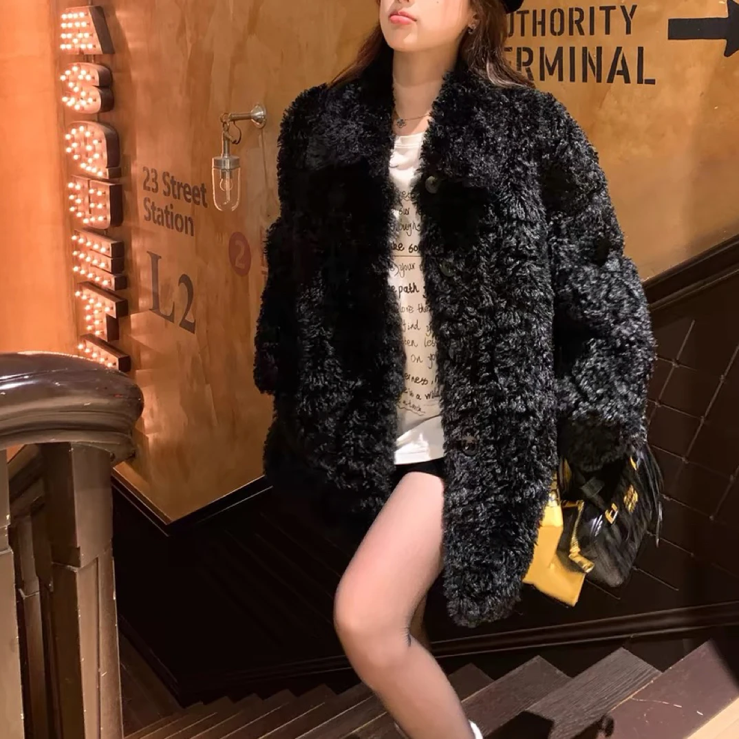 【两色】2232圈圈毛极简圈圈毛韩系外套