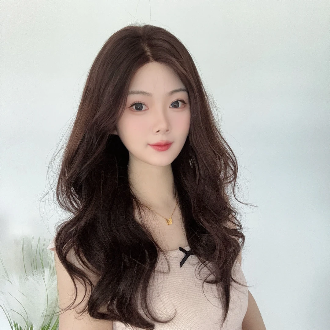 【妈生封边递针-氛围感卷发】无痕透气时尚气质仿真头皮大波浪假发