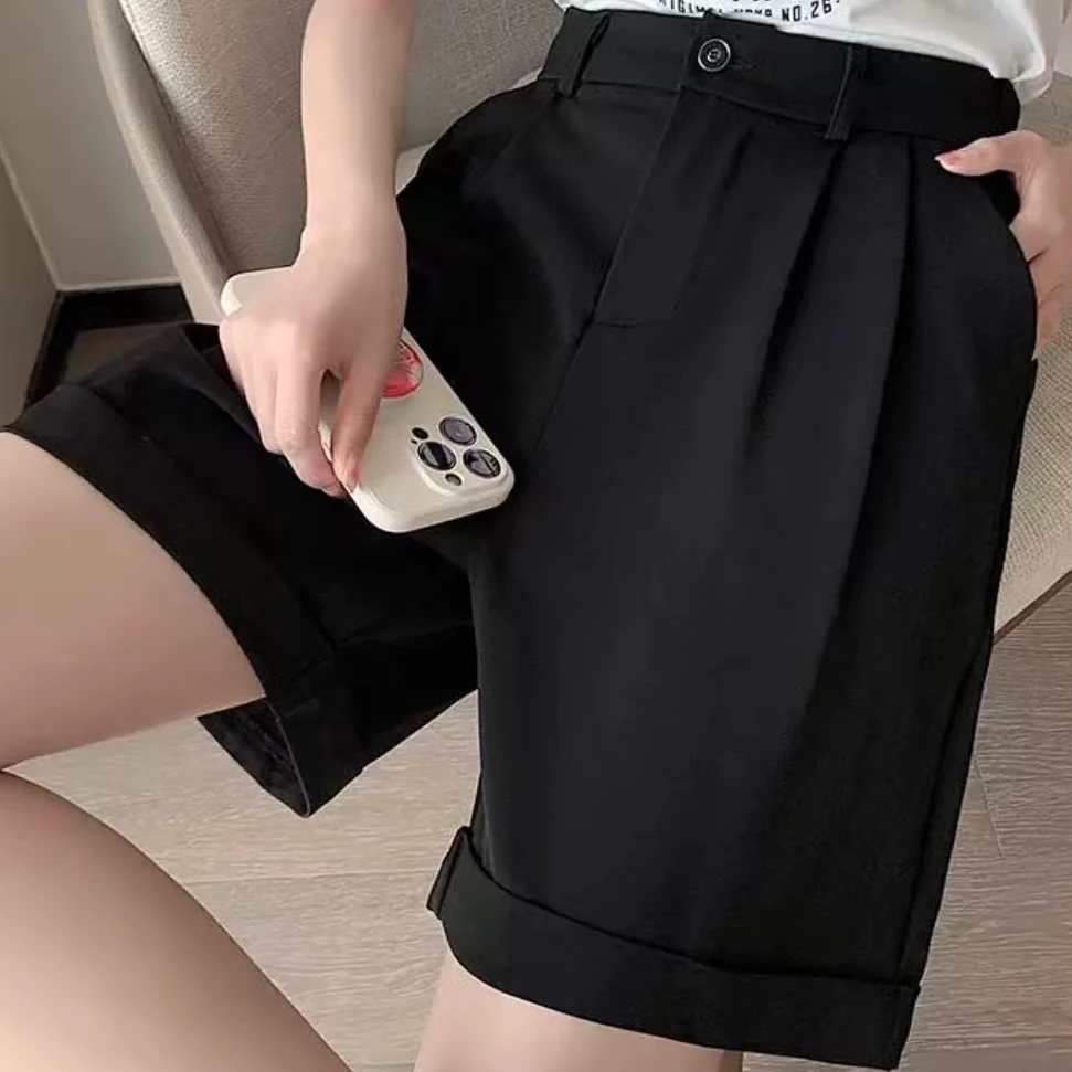 【艾萱萱】K1111款显瘦阔腿中裤 约47