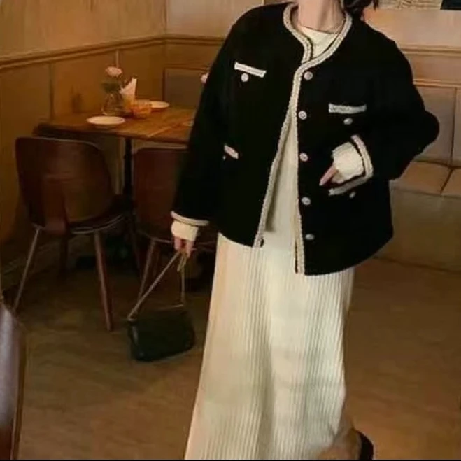 【艾萱萱】39070款小香风棉服外套加厚 约53