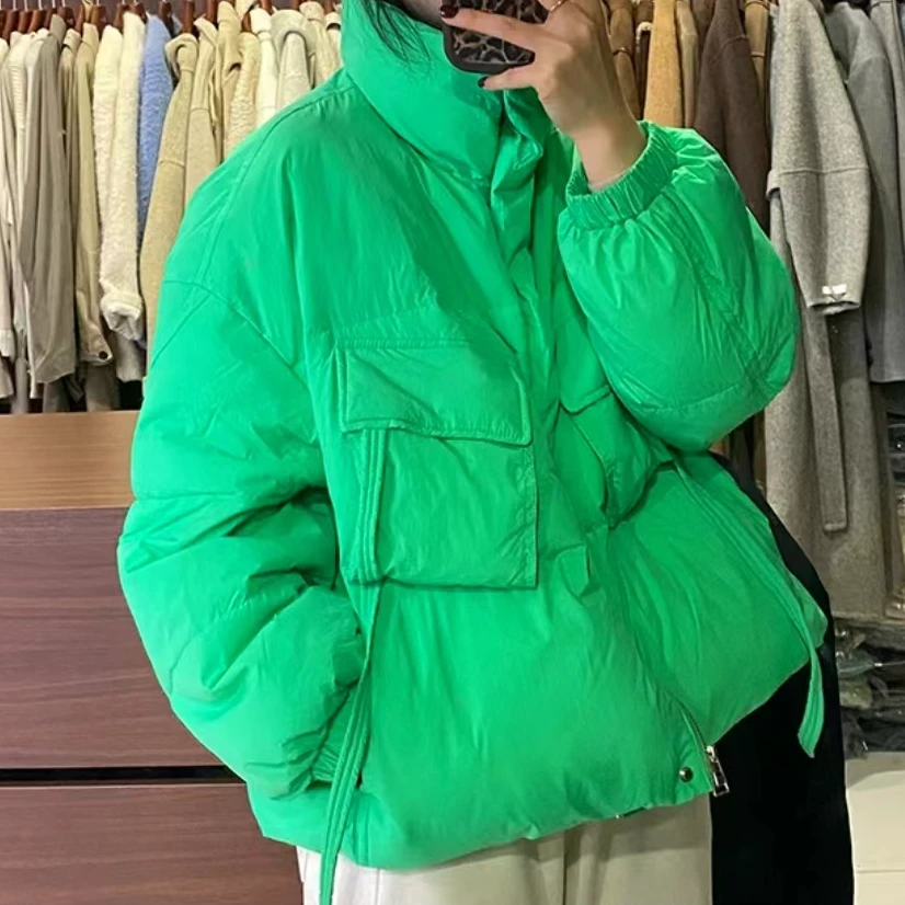 【艾萱萱】1752款短款韩版时尚小个子面包服保暖潮 约59