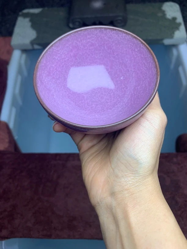 【闪购链接】紫冰裂纹高端茶器主人杯1