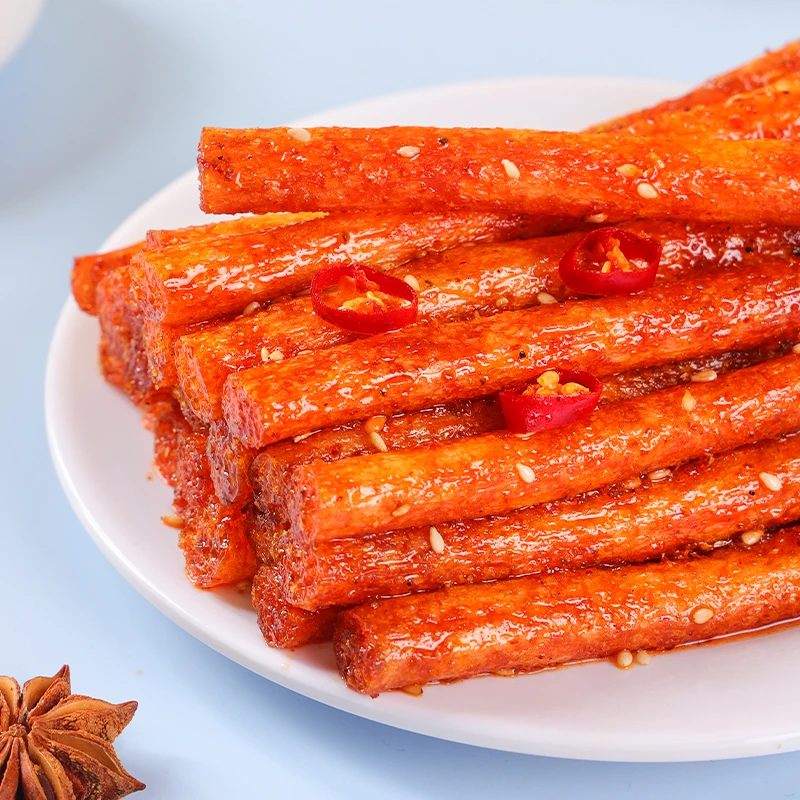 8090怀旧手工辣条网红零食美味小吃童年解馋美味面筋香辣棒辣子