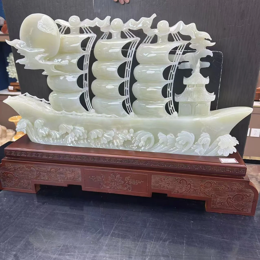 一帆风顺摆件--家居装饰品乔迁开业公司办公室客厅大堂摆件工艺品