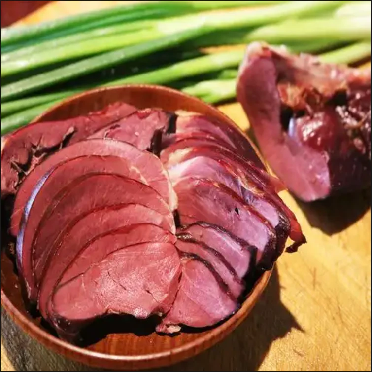 【腊猪心】湖南古法腌制茶树烟熏腊猪心直播现称