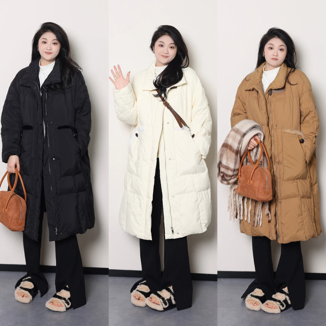 裂渡宣宣【软心小奶包】微胖大码女装冬季保暖显瘦羽绒服 ZY308U94