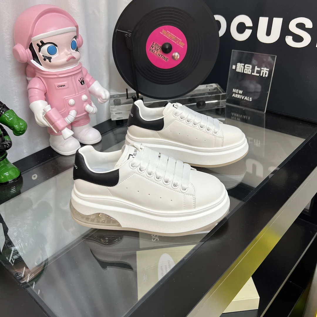 【飘飘】“鲲”气垫真皮小白鞋板鞋2024新款百搭休闲鞋