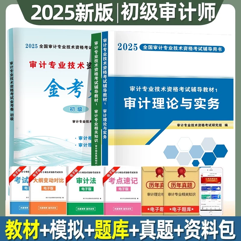 审计师初级2025考试辅导用书教材试卷全套审计理论与实务专业相关