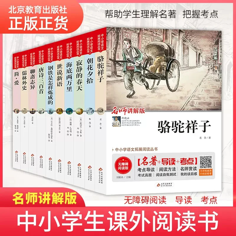中小学生课外阅读书骆驼祥子海底钢铁是怎样炼成的简爱七八九年级