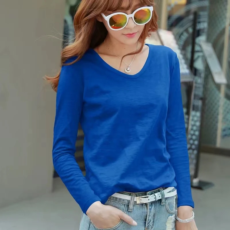 【慧慧】13#99春秋显瘦气质长袖休闲春季百搭T恤