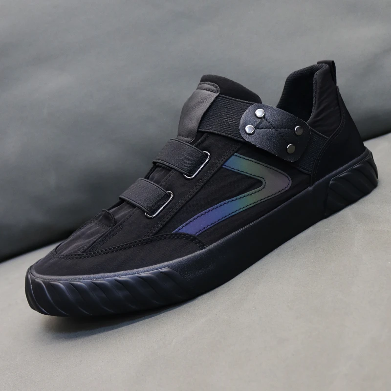 新款一脚蹬男鞋休闲时尚布鞋透气不闷脚潮流布鞋运动百搭潮鞋板鞋