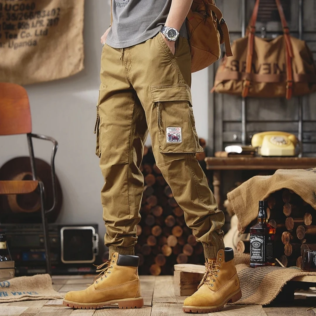 2025秋季新款687工装裤弹力修身男士休闲裤舒适百搭裤子