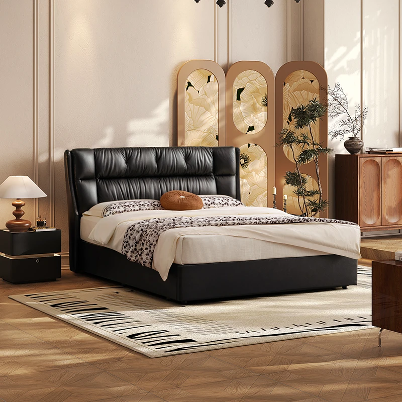 芝华仕简约真皮主卧高端大气电动储物功能床婚床大床1.8mC608