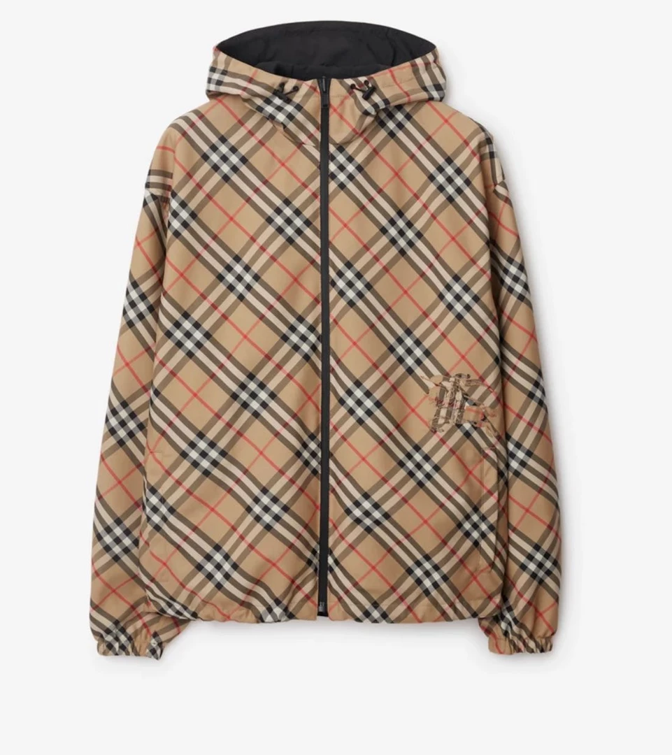 全新未使用 BURBERRY/博柏利 男士双面尼龙外套