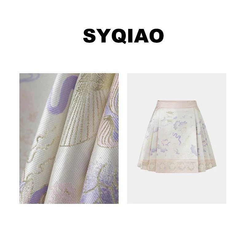 【雅乔定制】曲苑风荷织金短款马面裙DYYY-23125098