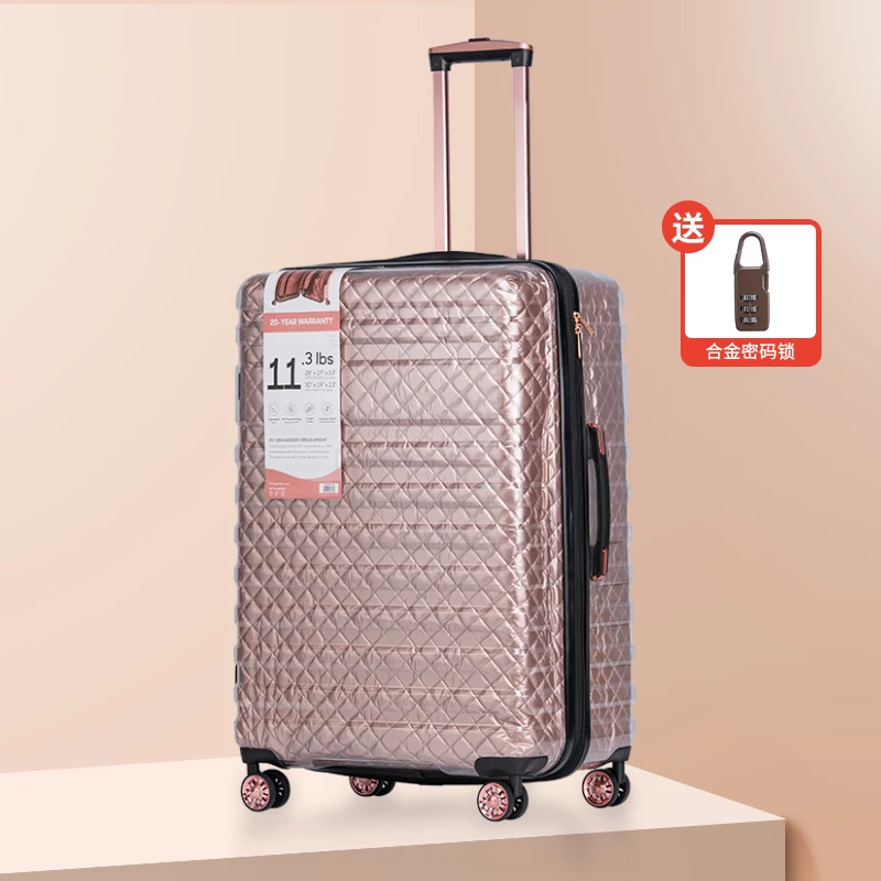 2024高颜值超轻行李箱男女学生旅行箱超大容量透明PC旅行行李箱