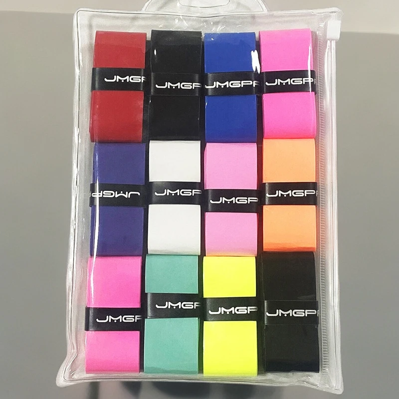 击破102手胶羽毛球拍运动防滑专业粘性平胶混装拼色十二色高能感