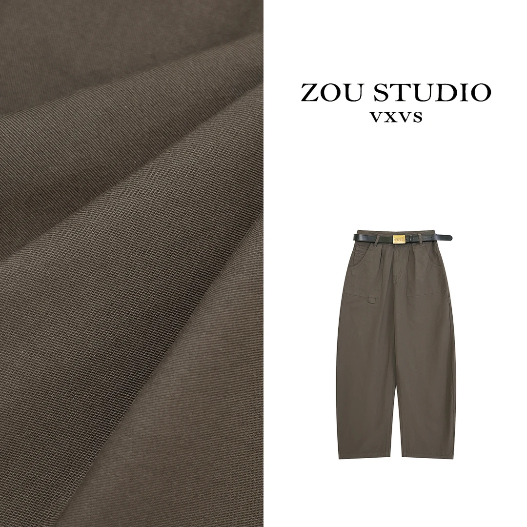 SUSUDIO  美式复古裤 工装美式大口袋休闲裤3512