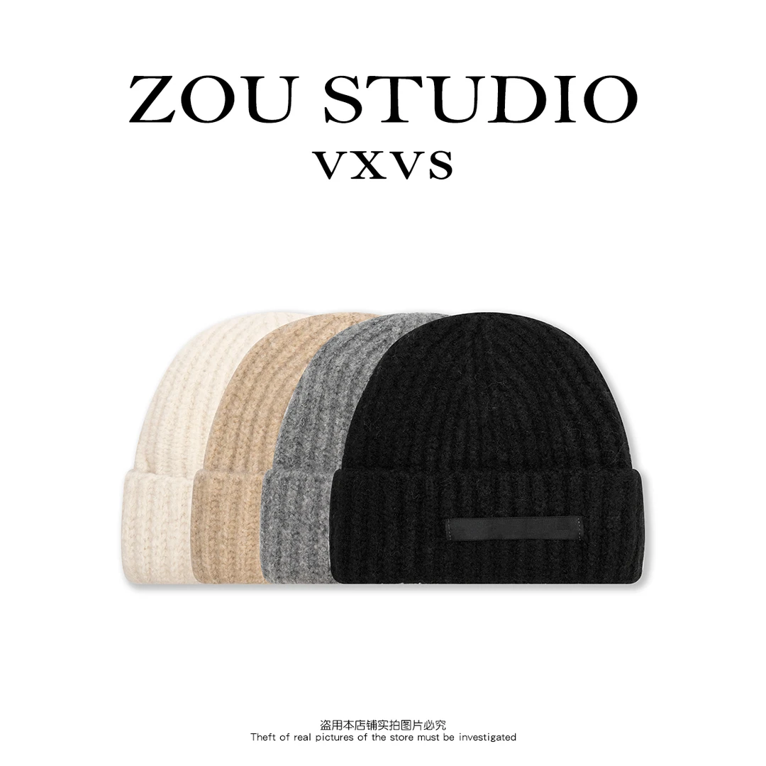SUSUDIO  图标针织帽 百搭潮流氛围感时尚针织帽E58