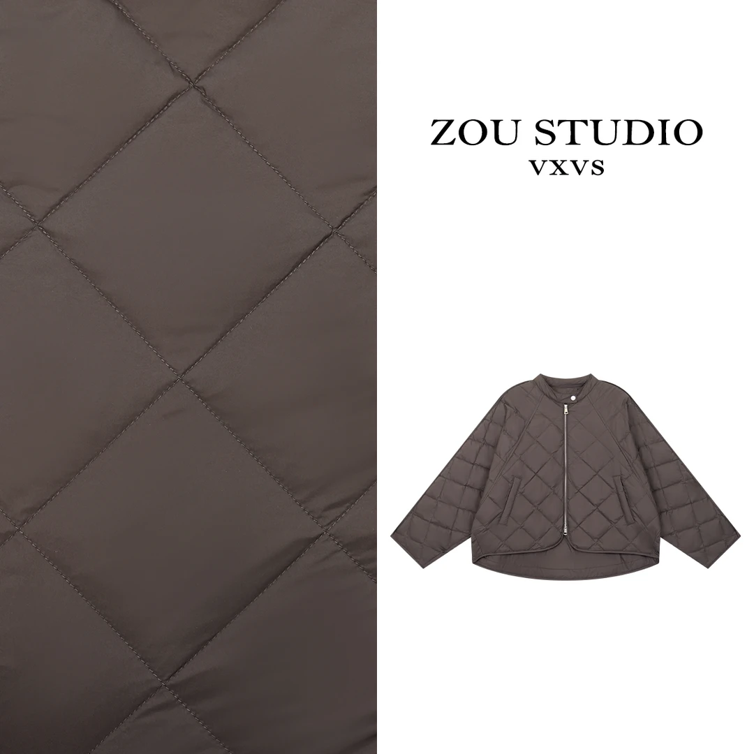 ZOU STUDIO VXVS  温暖冬日 新款时尚拉链圆领羽绒服5278