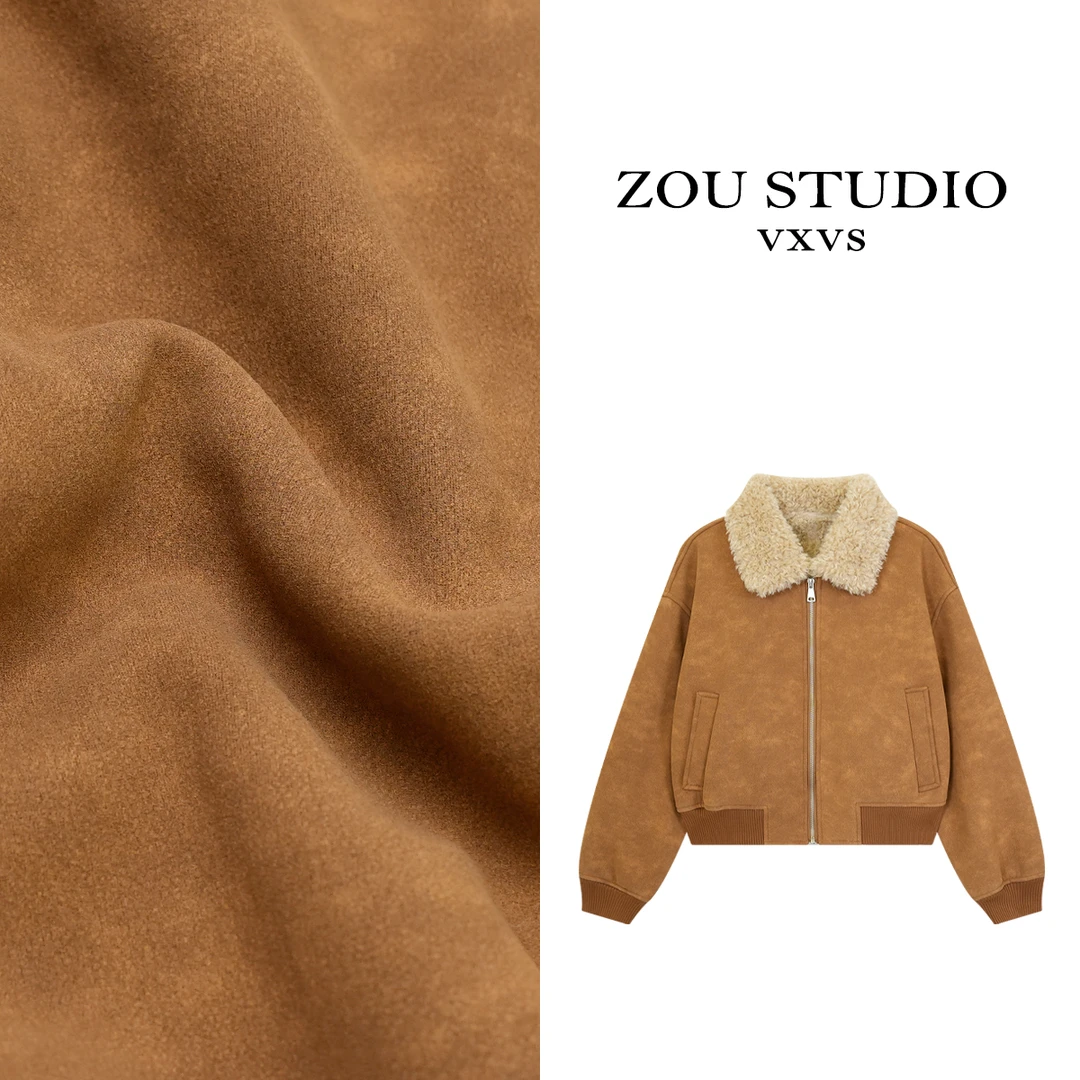 ZOU STUDIO VXVS   舒适满分 新款小众设计感毛毛外套4298