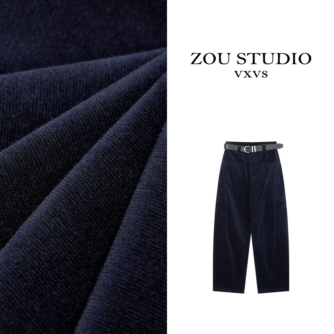 ZOU STUDIO VXVS 黄金比例 新款时尚百搭休闲裤3828