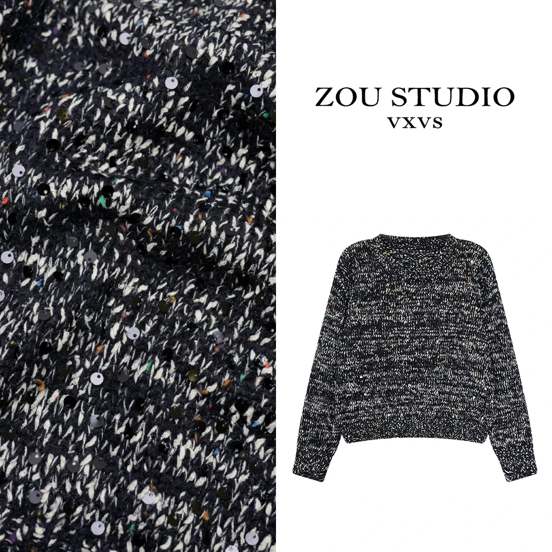 ZOU STUDIO VXVS   璀璨星河 新款百搭显瘦毛衣7301