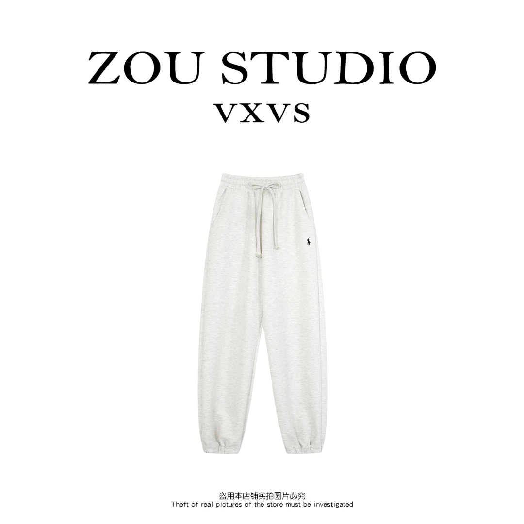 ZOU STUDIO VXVS  自穿三年卫裤 新款柔软小马休闲卫裤0390