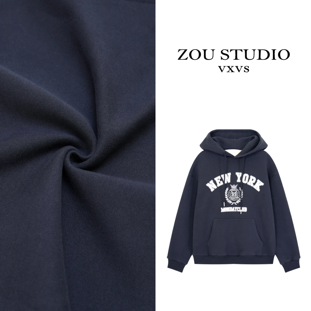 ZOU STUDIO VXVS 99号 时尚休闲百搭纯色连帽卫衣0323