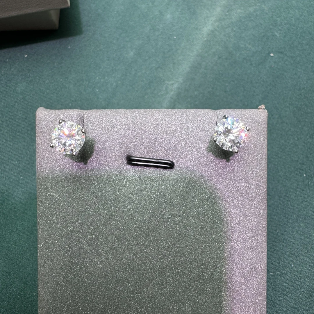 非金属耳饰 D148【毛毛优选】950耳饰 单颗2ct