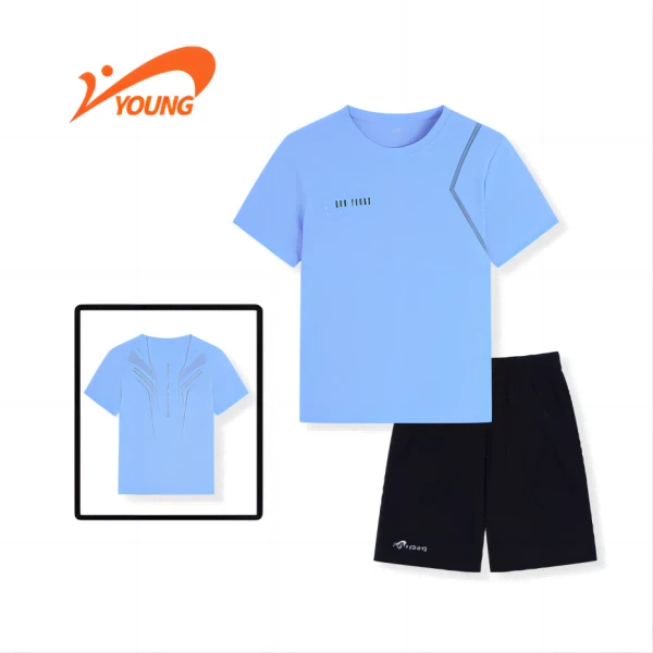 【夏季吸湿排汗套装】贵人鸟2024中大童冰肌吸湿排汗速干短裤套装
