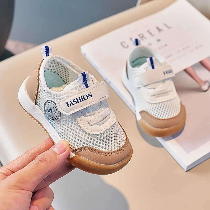 小童鞋子网鞋0-3岁1男童透气单网婴幼儿机能鞋防滑软底宝宝学步鞋