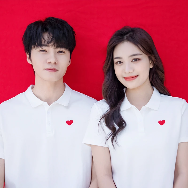 领证登记情侣装拍结婚照POLO衫上衣