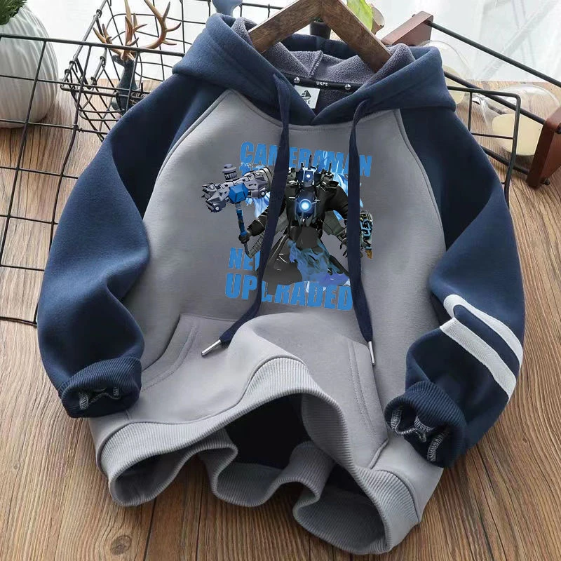 泰坦监控人马桶人衣服儿童长袖卫衣秋装音响电视人男童长卫衣童装