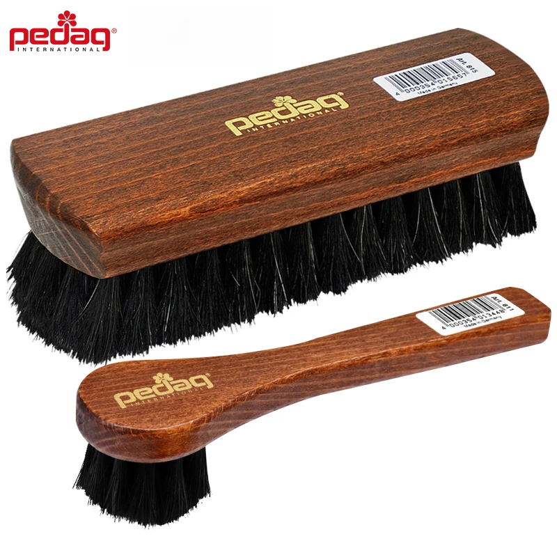 德国原装进口圆头马毛刷马鬃毛鞋刷长柄软毛刷子皮鞋上油刷