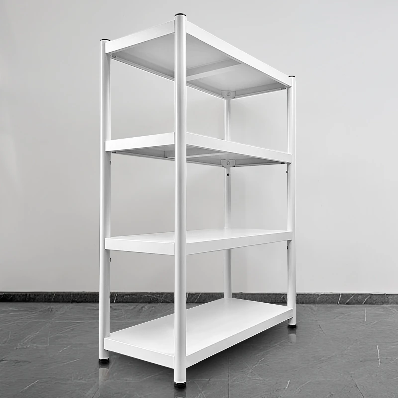 黄蜀蜀置物架厨房落地多层家用收纳架储物架微波炉架带轮加厚架子